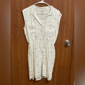 Pretty soft summer/spring watermelon dress. Has POCKETS!!